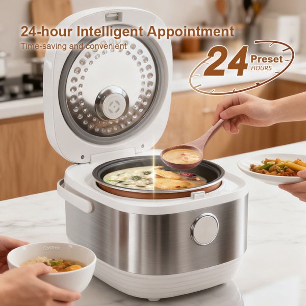 H2d13afa151734cc3a784c0465a822fedP.jpg Smart Multifunctional Electric Rice Cooker with Low Sugar Function for Home Kitchen