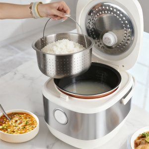 Smart Multifunctional Electric Rice Cooker with Low Sugar Function for Home Kitchen