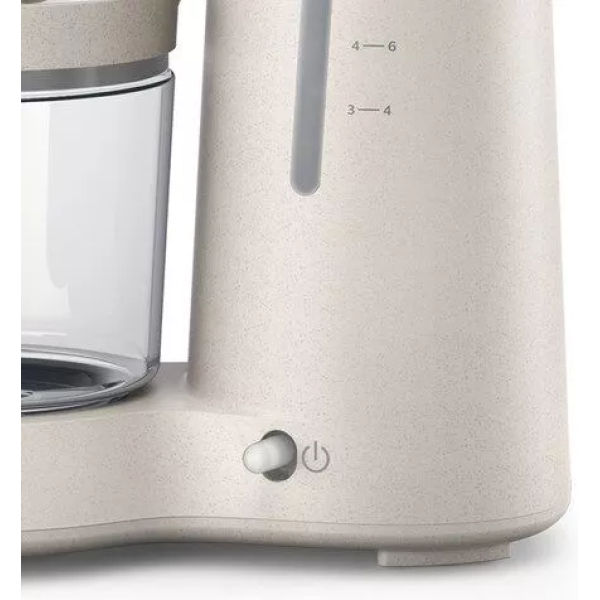 Philips HD5120 00 Filter Coffee Maker Organic 100% Sustainable Drip Stop Shut-Off Function Glass Cream Direct From Korea