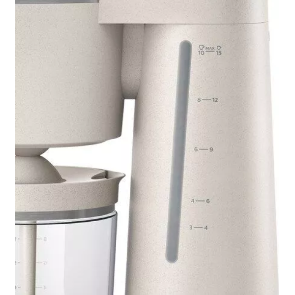 Philips HD5120 00 Filter Coffee Maker Organic 100% Sustainable Drip Stop Shut-Off Function Glass Cream Direct From Korea